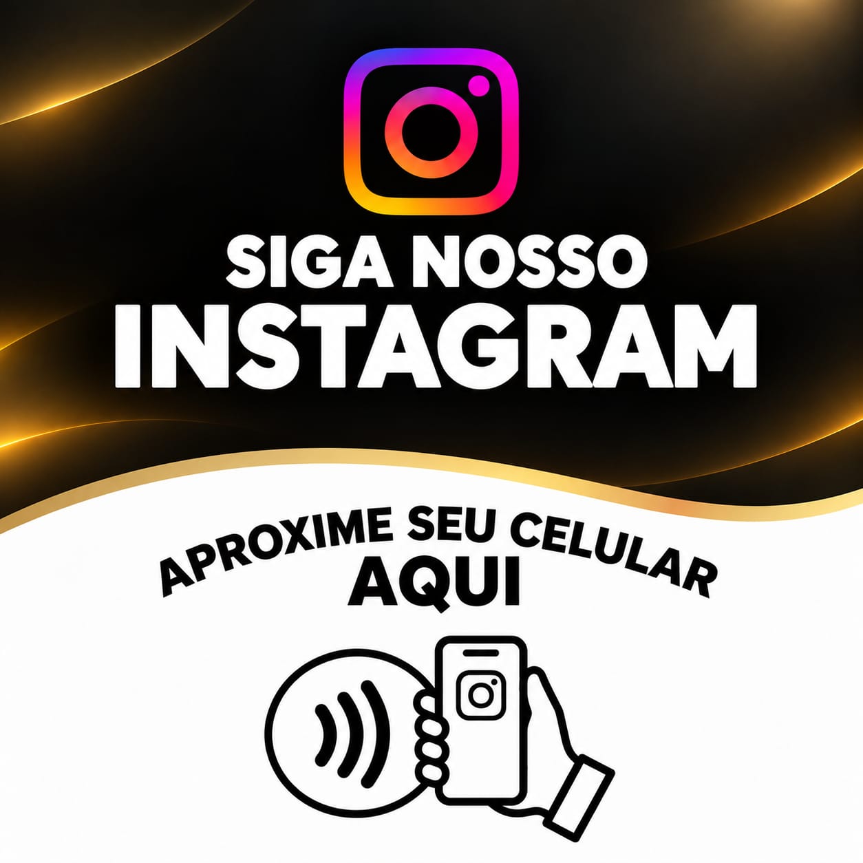 Placa NFC Instagram